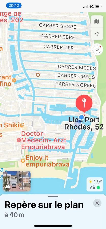 Appartement 80 M2,Port Rhodes D-2 Chambres, Terrasse Panoramique, Vue Sur Le Canal Principal D'אמפוריבראבה מראה חיצוני תמונה